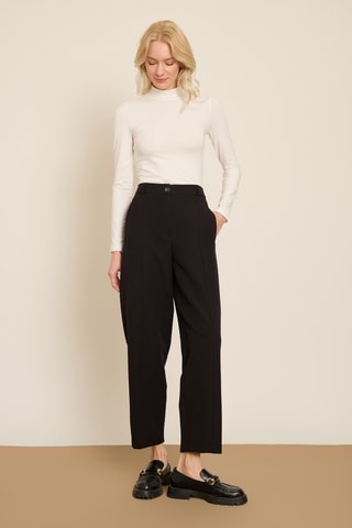 Pantaloni carrot 7/8 - Nero