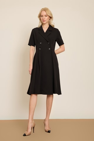 Abito a camicia - Nero