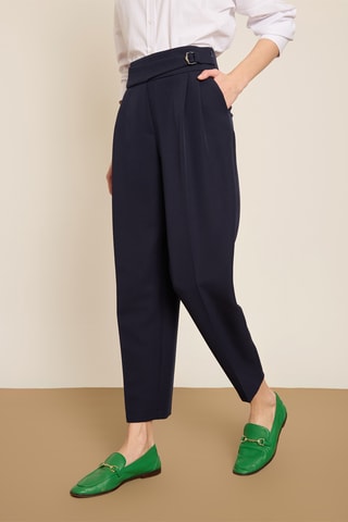 Pantaloni carrot 7/8 - Navy