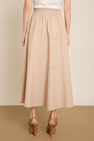 Gonna lunga a vita alta - Beige