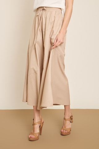 Gonna lunga a vita alta - Beige
