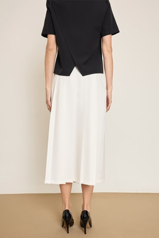 Gonna plissé - Beige