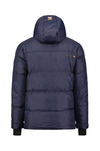 Chaqueta con capucha - Azul y naranja