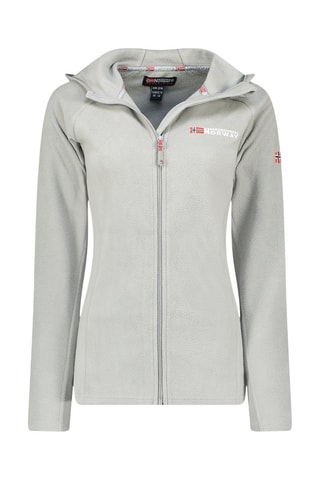 Sudadera polar - Blanco, gris y rojo