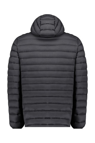 Anorak con capucha - Negro y rojo