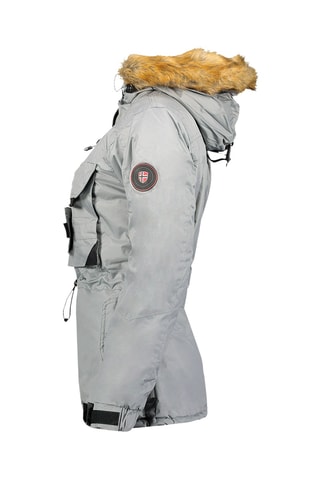 Chaqueta con capucha - Gris claro