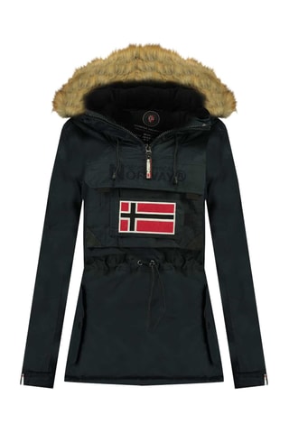 Chaqueta con capucha - Azul marino