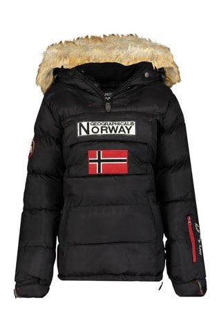 Anorak con capucha - Negro