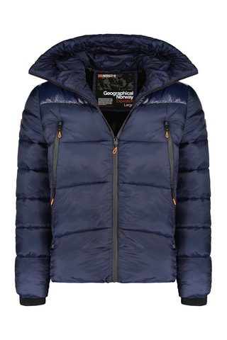 Anorak - Azul, negro y naranja