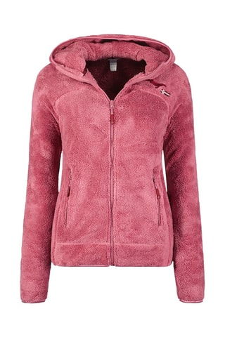 Sudadera polar - Blanco y rosa