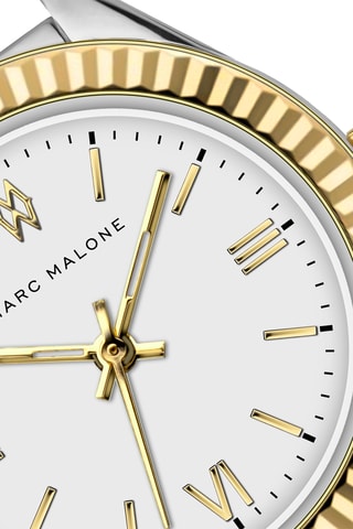 Montre à quartz en acier - Argenté et doré