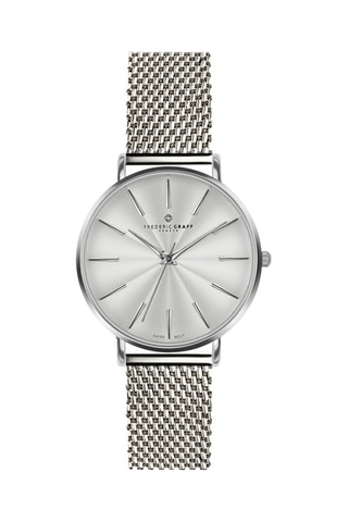 Montre à quartz en acier  - Argenté - Frederic Graff