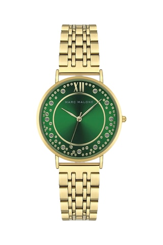 Montre à quartz en acier - Doré