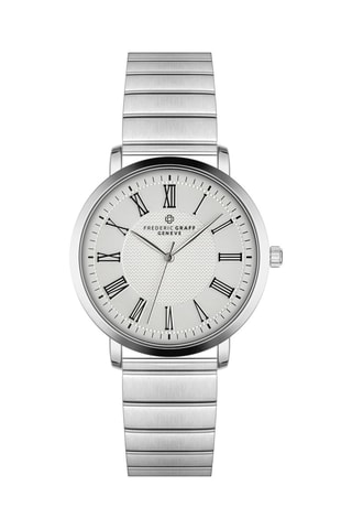Montre à quartz en acier - Argenté - Frederic Graff