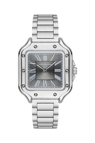 Montre à quartz en acier - Argenté - Marc Malone