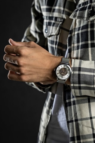 Montre automatique en acier - Argenté - Paul McNeal