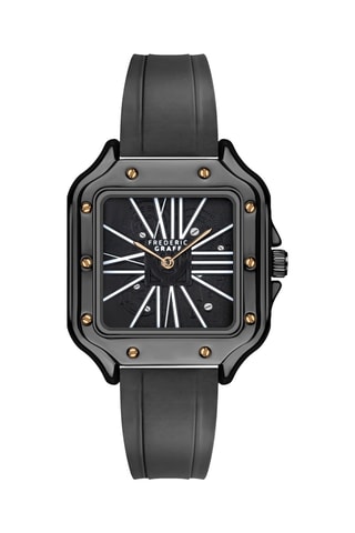 Montre à quartz en silicone - Noir