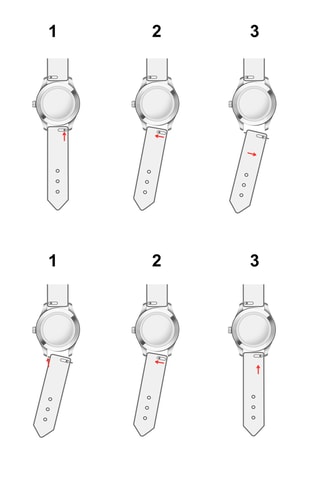 Montre à quartz en acier plaqué ion argent - Frederic Graff