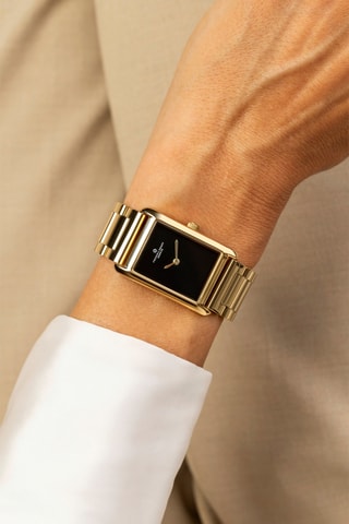 Montre à quartz en acier - Doré et noir - Frederic Graff