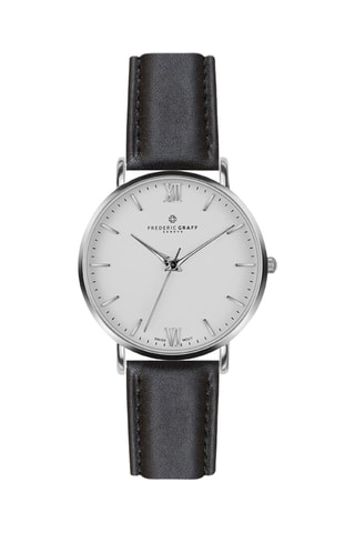 Montre à quartz en cuir - Noir et blanc - Walter Bach