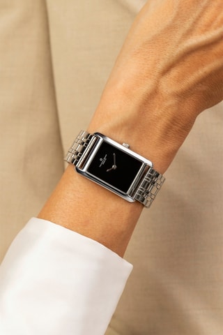 Montre à quartz en acier - Argenté et noir - Frederic Graff