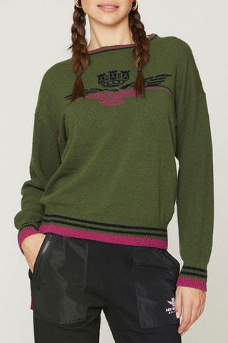 Pull en laine et cachemire - Vert