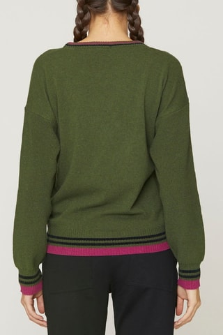 Pull en laine et cachemire - Vert