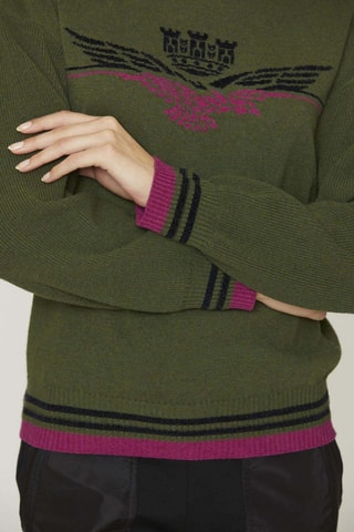 Pull en laine et cachemire - Vert