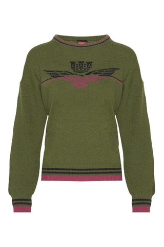 Pull en laine et cachemire - Vert