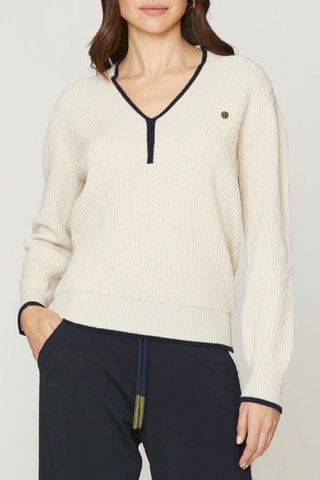 Pull en laine et cachemire - Ecru