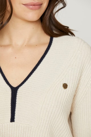 Pull en laine et cachemire - Ecru