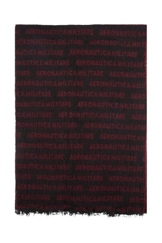 Bufanda de lana - Negro y burdeos