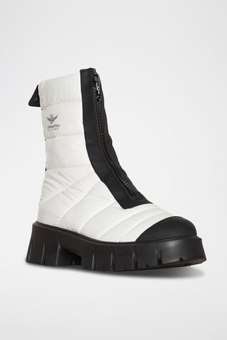 Botines de piel - Blanco