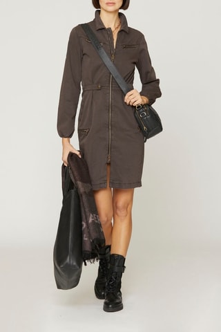 Robe droite - Marron