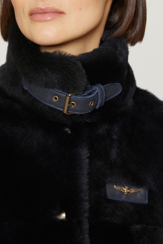 Gilet sans manches en laine vierge - Bleu marine