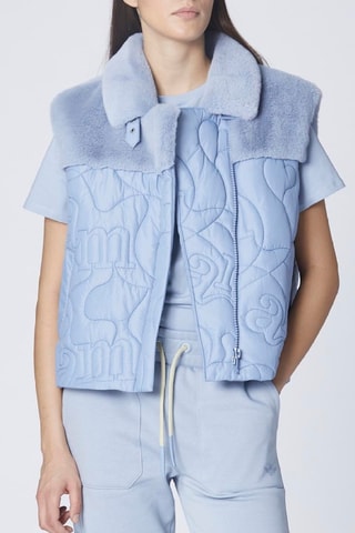 Doudoune sans manches - Bleu clair