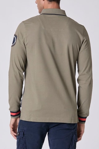 Polo - Verde y azul oscuro