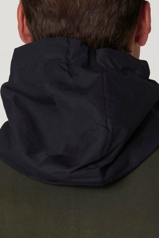 Chaqueta con capucha - Azul marino y caqui