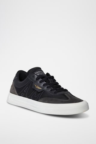 Zapatillas de piel - Negro