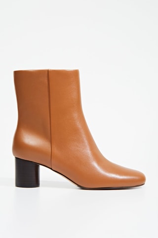 Botins de couro - Castanho