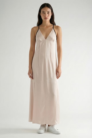 Vestido comprido - Bege