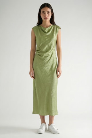 Vestido comprido - Verde-claro