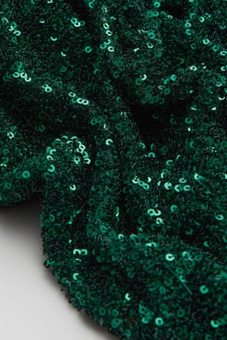 Vestido traçado - Verde-escuro