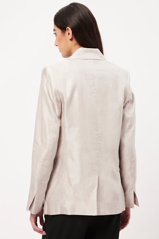 Blazer de linho - Cinzento-claro - & Other Stories