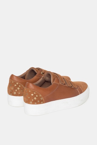 Zapatillas de piel - Marrón