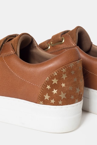 Zapatillas de piel - Marrón