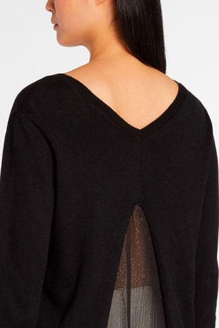 Jersey efecto doble prenda - Negro