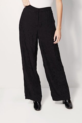 Pantalón palazzo de tiro alto Pimpante - Negro