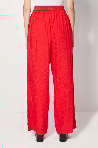 Pantalón palazzo de tiro alto Pimpante - Rojo