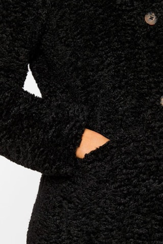 Abrigo de pelo sintético - Negro